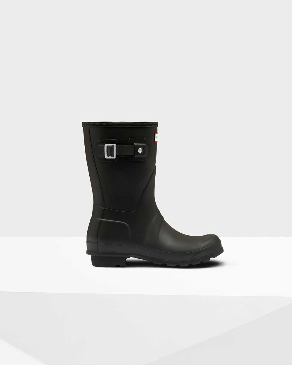 Botas De Agua Mujer - Hunter Original Short Mid-Calf Negras - ZRKNYP-570 - Negras